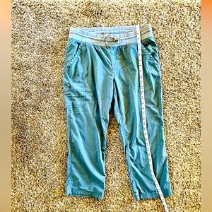 Ladies active drawstring pants.